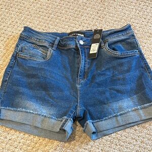 Fashion Nova Blue Denim Women's Shorts, Size 11